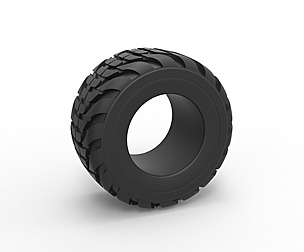 Offroad tire 52 Scale 1:25