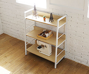 Cookie and Cream Ladder Bookcase