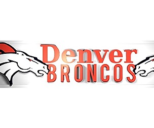 Broncos 2 banner/plate