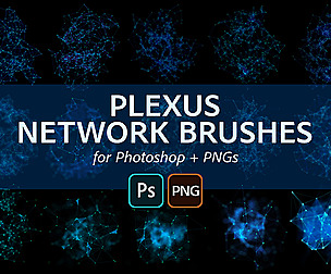 Plexus Network PS Brushes and PNGs