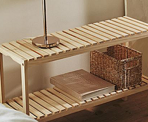 solid wood kitchen shelf