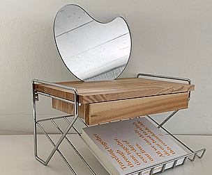 Magazine Rack Wall Shelf Mini Table