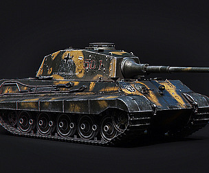 Tank Green Khaki Tiger 2 - King Tiger Koenig Tiger
