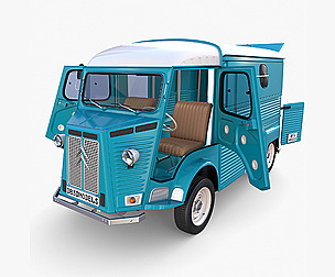 Citroen HY Blue with interior