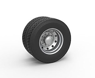 10 Hole rear double wheel 1:25