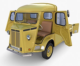Generic 40s Van Pick Up with interior v3