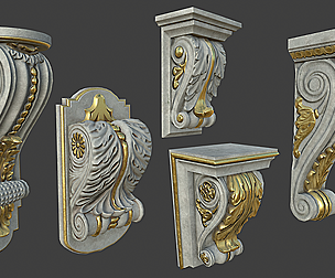 Low Poly Corbles Collection