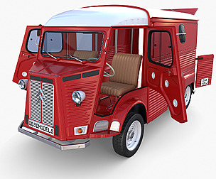 Citroen HY Red with interior