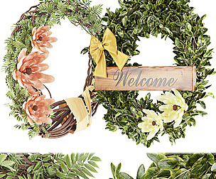Collection plant vol 25 - wreath - ble - 3ds - c4d