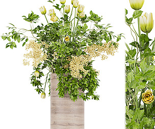 Collection plant vol 49 - flower - ble - 3ds - c4d