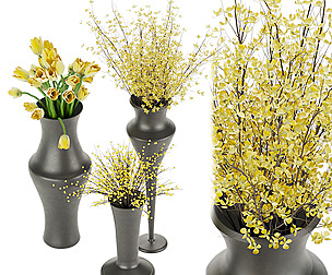 Collection plant vol 55 - rose - ble - 3ds - c4d