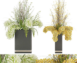 Collection plant vol 56 - flower - ble - 3ds - c4d