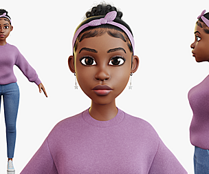 Eve Stylized 3d character