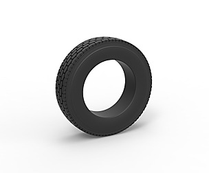 Semi truck tire Scale 1:25