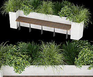 Collection plant vol 233 - bench - ble - 3ds - c4d