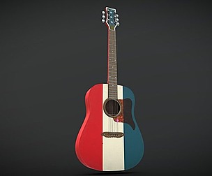 Acoustic Guitar Blue Owens