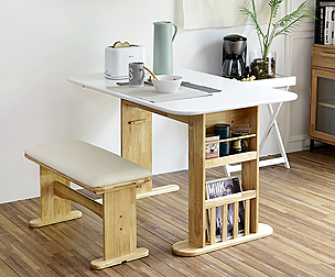 Via Expandable Storage Table Set