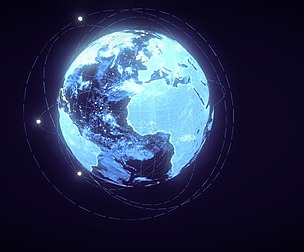 Animated Hologram Planet Earth Sci-Fi 3D Model