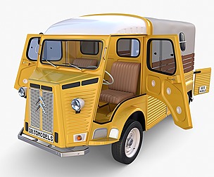 Citroen HY Pick Up with interior v1