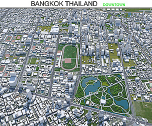 Bangkok Thailand Downtown 10km