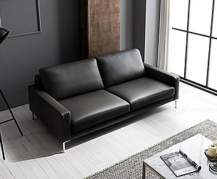 natural cotton leather cowhide sofa