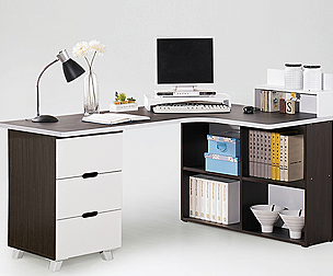 Winnie Corner Desk Drawer Type