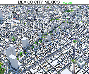 Mexico City 3D model