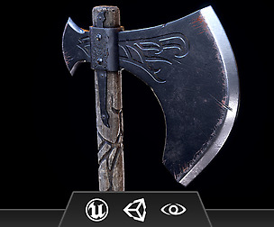 War Axe - Melee Weapon and Texture