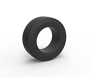 Semi truck tire 2 Scale 1:25