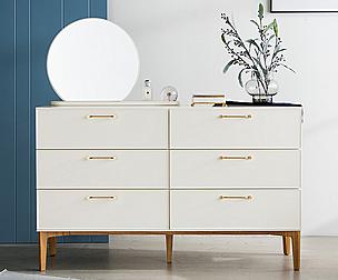 6 Drawer Dressing Table Set