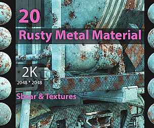 20 RUSTY METAL PBR & SBSAR