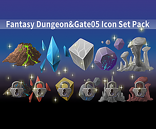 Fantasy Dungeon&Gate05 Icon Set Pack