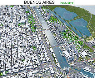 Buenos Aires City 3d model