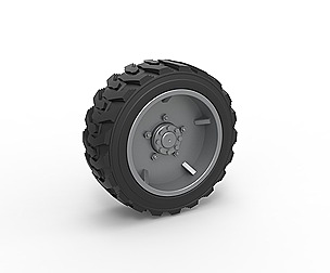 Heavy equipment wheel 2 Scale 1:25