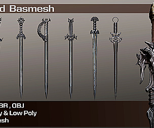 Medieval Sword  BaseMesh VOL 01