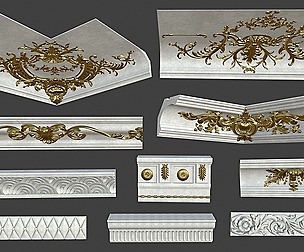 Middle Poly Cornices-Collection 1 - 10 pieces