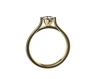 0.5ct Diamond Solitaire Engagement Ring 4 sizes