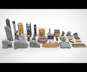 sci-fi Architecture kitbash 39