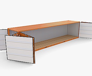 40ft Shipping Container Side Open High Cube