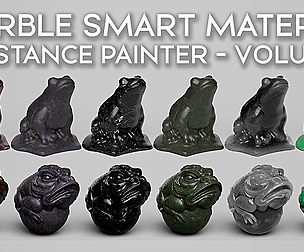 Marble Smart Material Substance Painter - Volume 1
