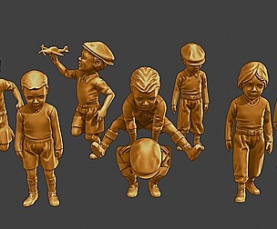 ww2 Casual Little Boy CLB1 Pack 1