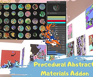 Procedural Abstract Materials Blender Addon