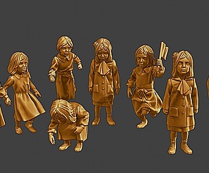 ww2 Casual Little Girl CLG1 Pack 1