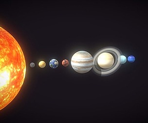 Photorealistic Solar System 8k Textures 3D Model