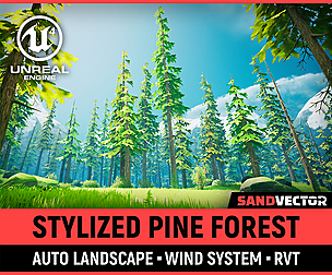 Stylized Pine Forest