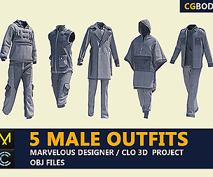 Male outfits / Marvelous Designer