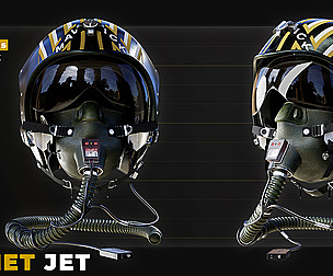 HELMET JET 3DMODEL AND TEXTURE