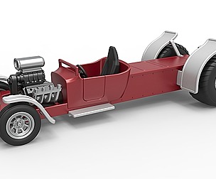 Pulling truck 2wd Hot rod 1:25