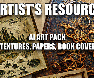 Artist's Resource: Textures, Papers, Book Covers