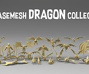 25 basemesh dragon collection